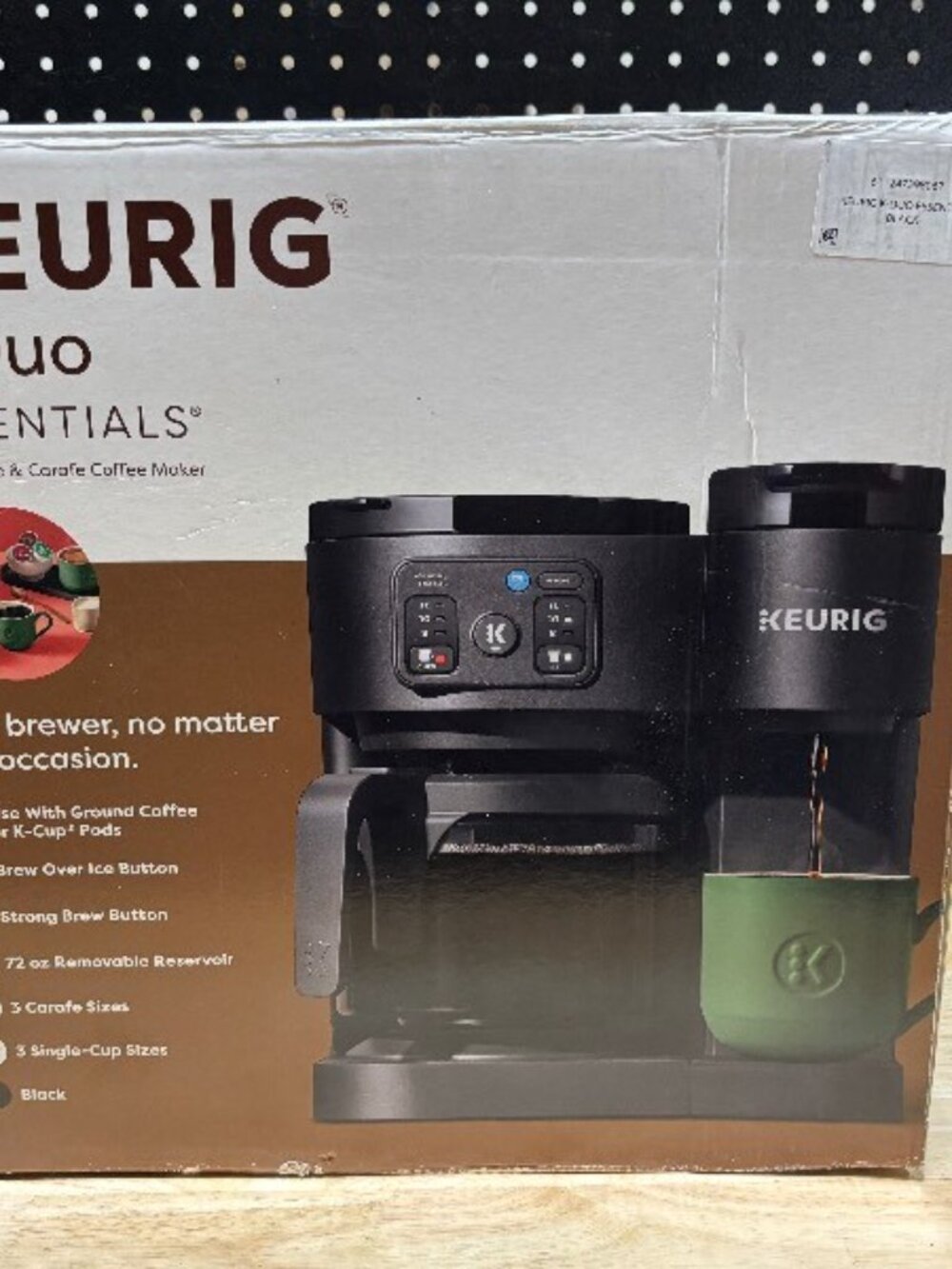 Keurig K-Duo Essentials, Hot & Iced Single-Serve For parts only Does not work